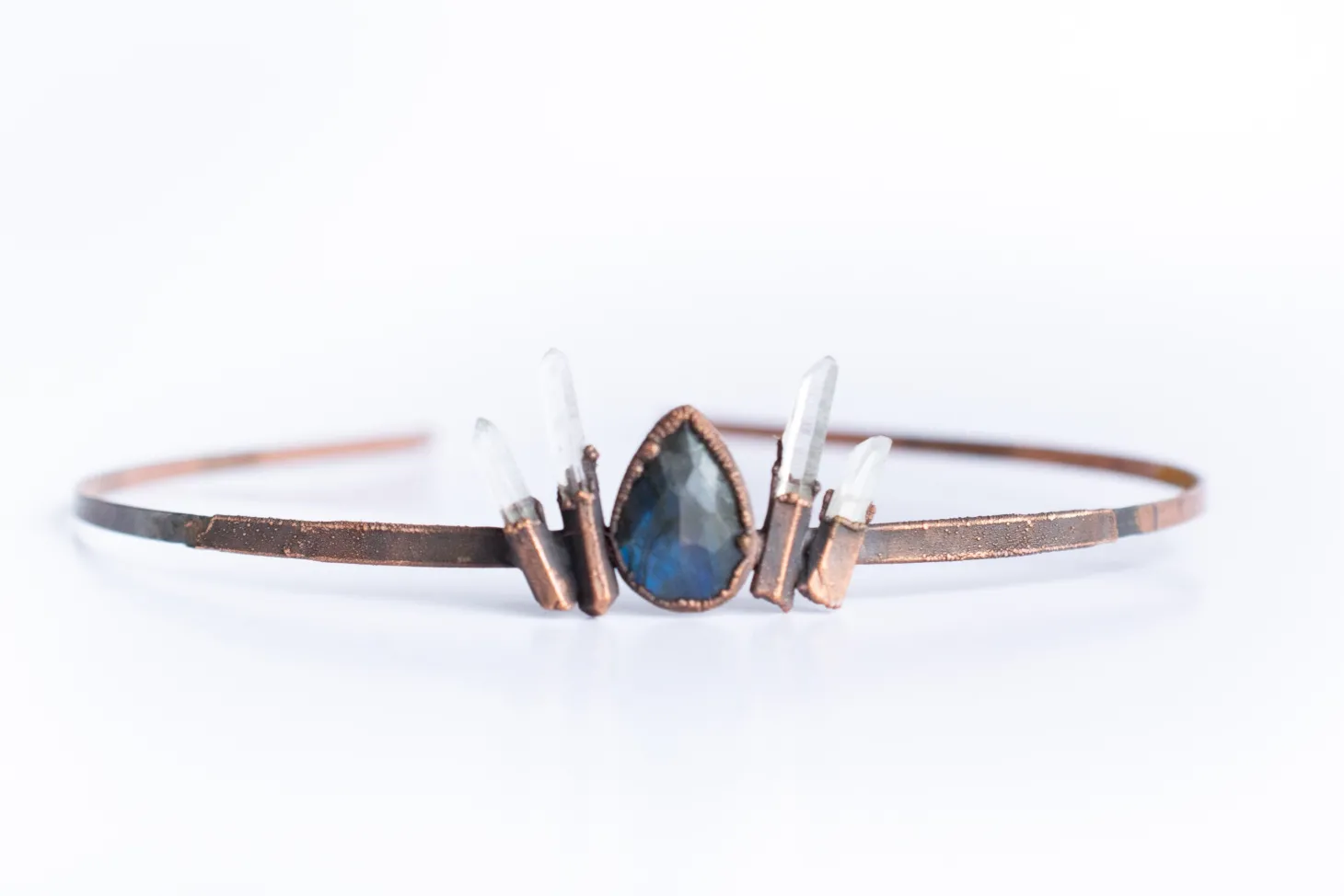 Labradorite crown | Crystal tiara | Labradorite tiara