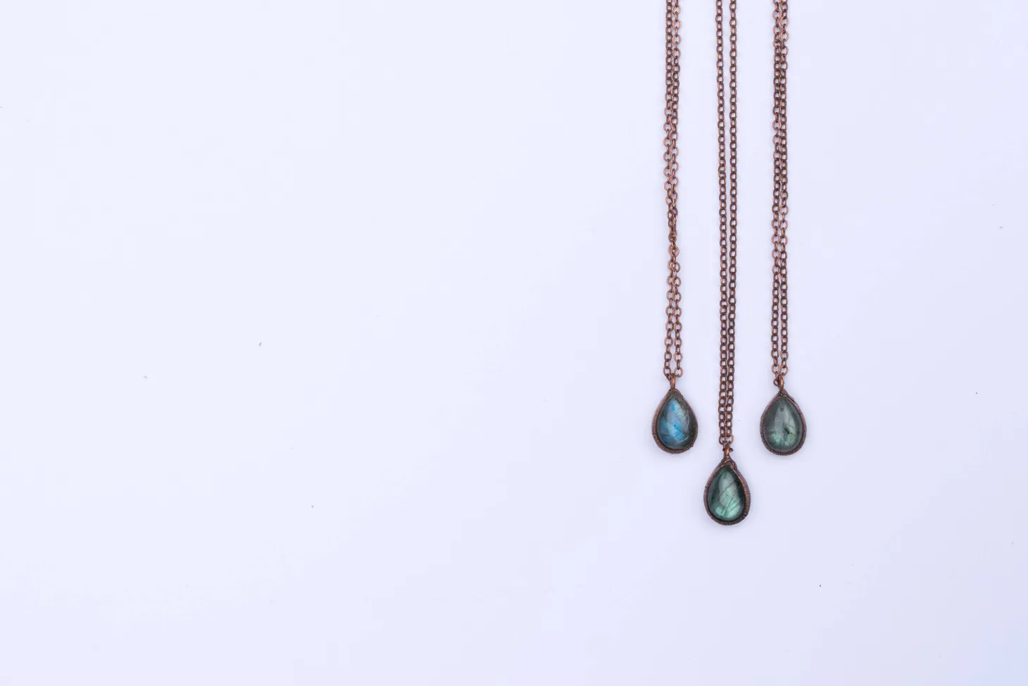 Labradorite necklace | Blue Labradorite necklace
