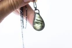 Labradorite necklace | Blue Labradorite necklace