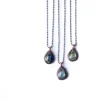 Labradorite necklace | Teardrop Labradorite Pendant