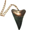 Large shark's tooth pendant | Electroformed copper shark tooth pendant