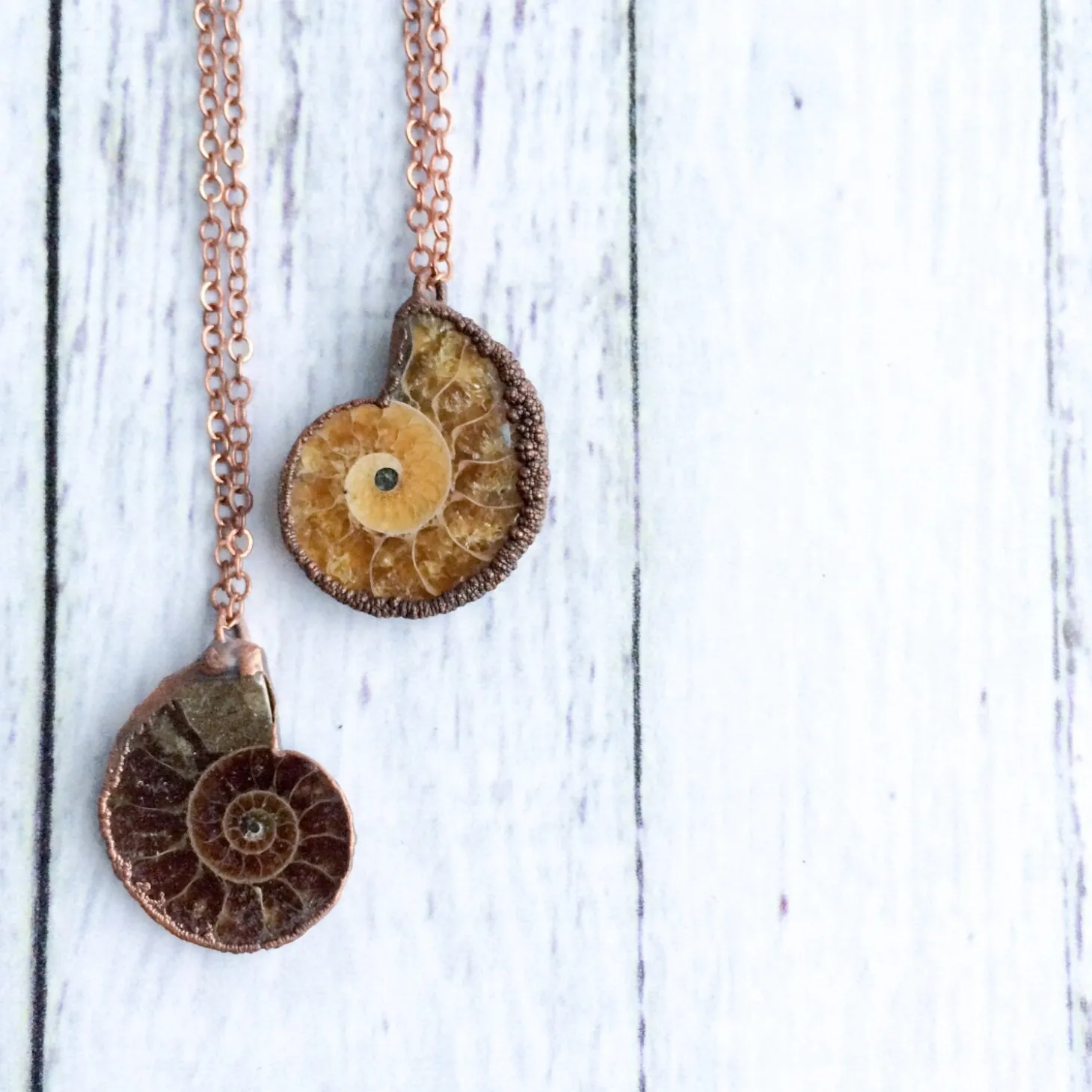 Madagasgar ammonite necklace | Raw ammonite necklace