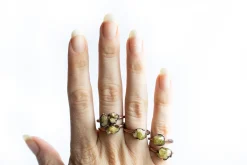 Mexican yellow garnet ring | Garnet ring