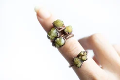 Mexican yellow garnet ring | Garnet ring