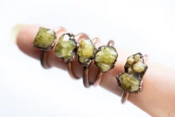 Mexican yellow garnet ring | Garnet ring