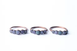Multi Stone Ring | Grape Agate ring