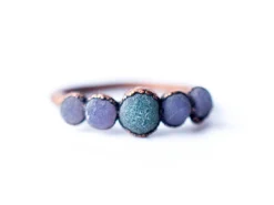 Multi Stone Ring | Grape Agate ring