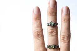 Multi Stone Ring | Green Peridot ring