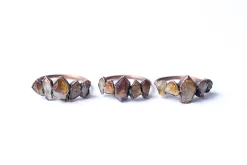 Multi Stone Ring | Raw citrine ring