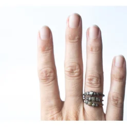 Multi Stone Ring | Raw diamond ring