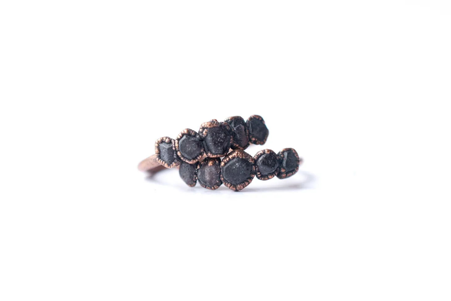 Multi Stone Ring | Raw garnet ring
