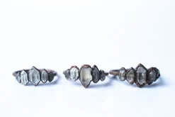 Multi Stone Ring | Raw Quartz crystal ring