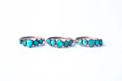 Multi Stone Ring | Turquoise nugget ring