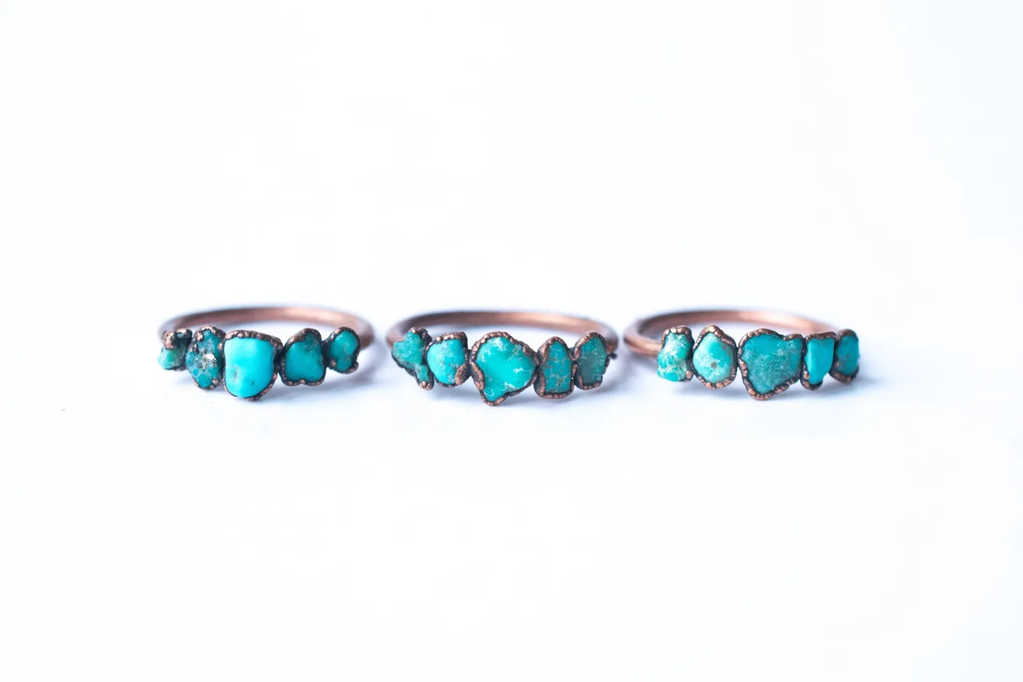 Multi Stone Ring | Turquoise nugget ring