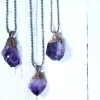 Natural Amethyst necklace | February Birthstone pendant