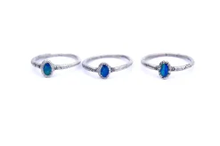 OPAL birthstone ring | Stacking birthstone ring