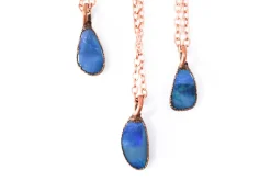 Opal necklace | Fiery opal necklace