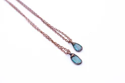 Opal necklace | Fiery opal necklace