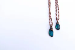 Opal necklace | Fiery opal necklace