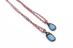 Opal necklace | Fiery opal necklace