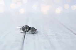 Oxidized silver raw crystal ring | Herkimer diamond ring
