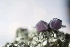 Oxidized Silver Ruby ring | Red ruby crystal ring