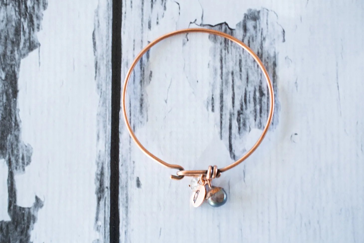 Pearl Bracelet | Dark Pearl Bangle
