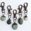 Pebble keychain | Beach Pebble keychain