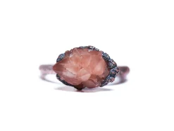 Pecos diamond ring | Raw crystal ring