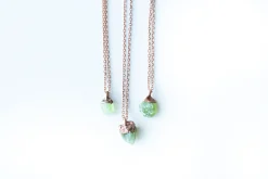 Peridot necklace | Raw peridot necklace