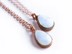 Rainbow moonstone necklace | June birthstone necklace