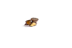 Raw amber ring | Untreated baltic amber jewelry