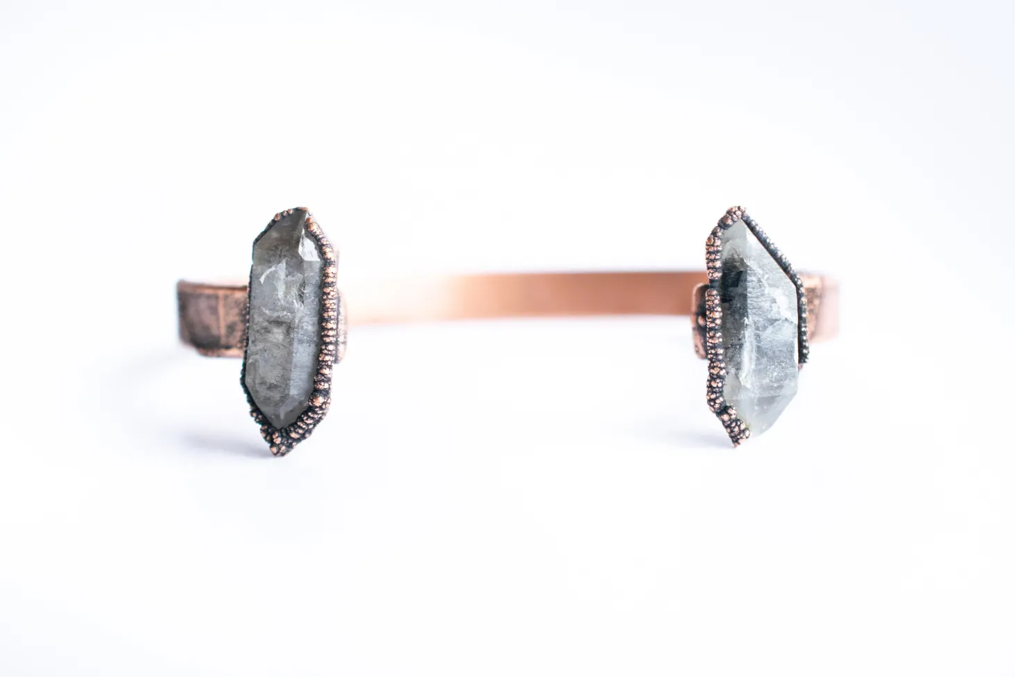 Raw Anthraxolite Cuff | Raw Mineral Cuff