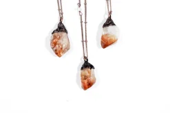 Raw citrine necklace | Citrine necklace