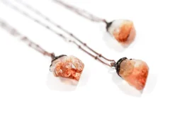 Raw citrine necklace | Citrine necklace