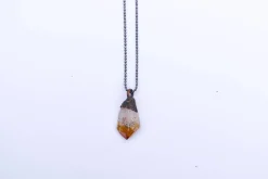 Raw citrine necklace | Citrine necklace