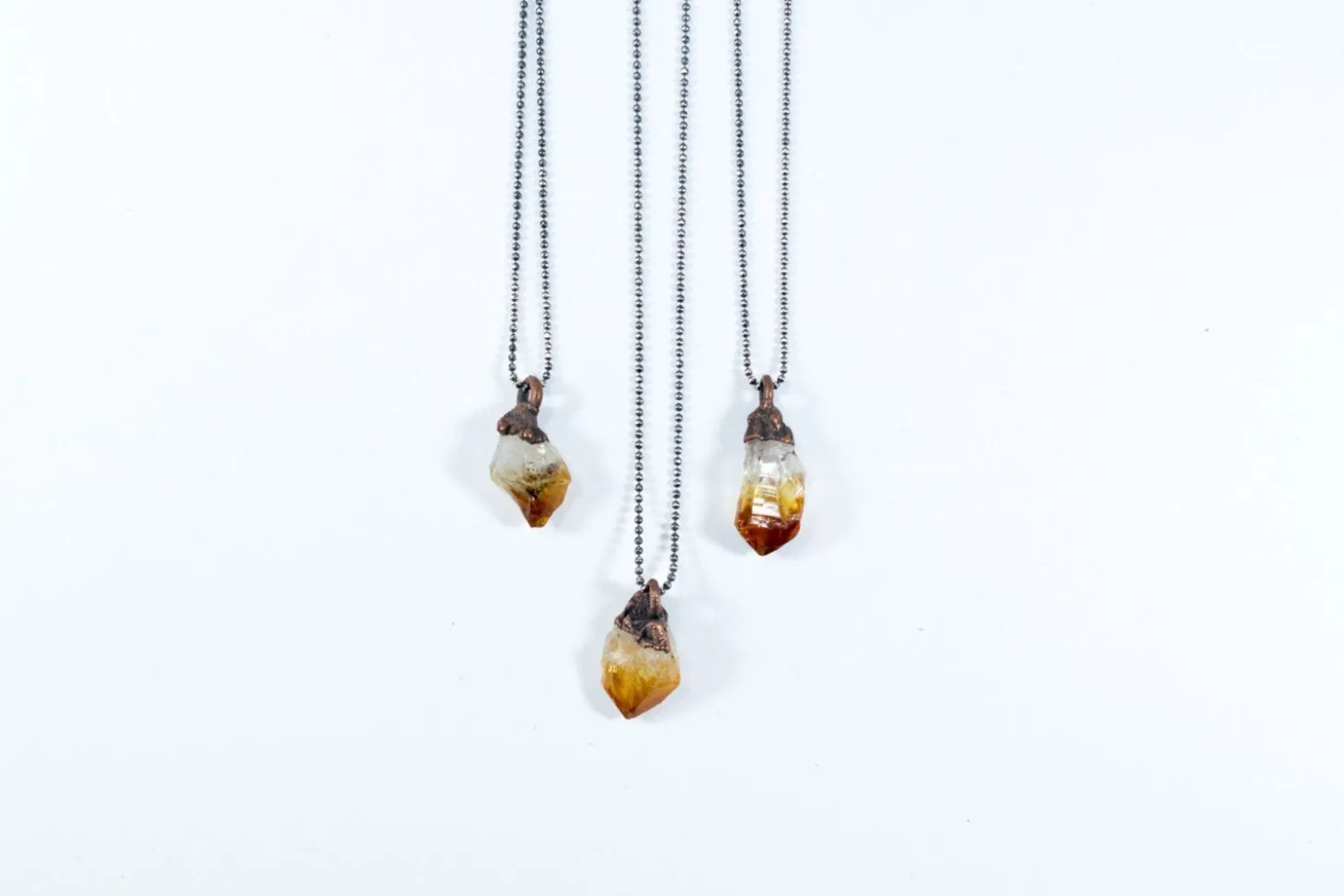 Raw citrine necklace | Citrine necklace