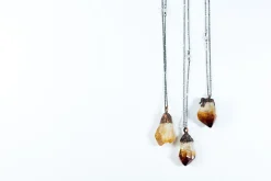 Raw citrine necklace | Citrine necklace