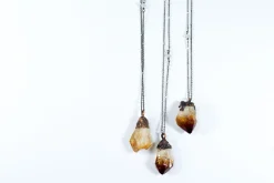 Raw citrine necklace | Citrine necklace