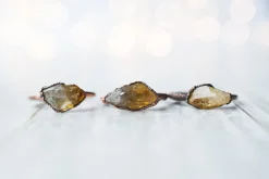 Raw citrine ring | Citrine crystal ring