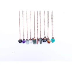 Raw Crystal Birthstone Necklace | Birthstone Jewelry