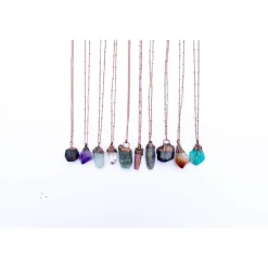 Raw Crystal Birthstone Necklace | Birthstone Jewelry