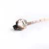 Raw crystal hair pin | Herkimer diamond hair pin