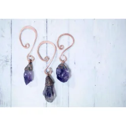 Raw crystal ornament | Amethyst crystal ornament