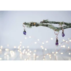 Raw crystal ornament | Amethyst crystal ornament