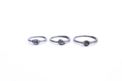 Raw crystal ring | Herkimer diamond ring
