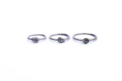 Raw crystal ring | Herkimer diamond ring