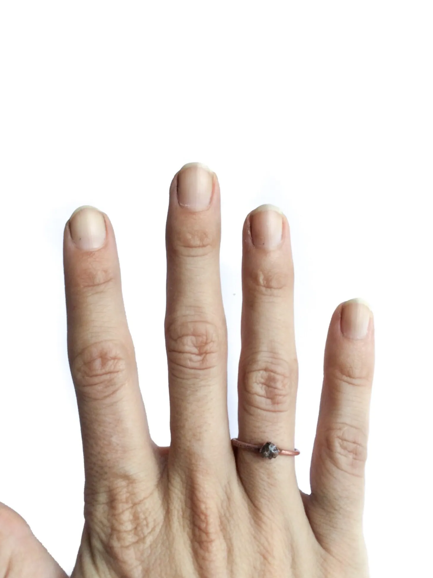 Raw diamond ring | Tiny rough diamond engagement ring