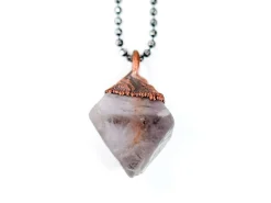 Raw fluorite necklace | Rough fluorite jewelry