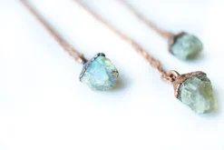 Raw Labradorite Necklace | Blue Labradorite necklace